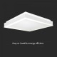 Plafoniera LED Designer 38W patrata 400mm finisaj alb lumina neutra IP20