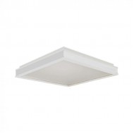 Plafoniera LED Designer 48W patrata 500mm dimabila corp alb lumina neutra IP20