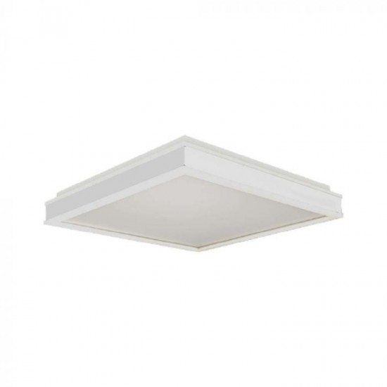 Plafoniera LED Designer 48W patrata 500mm dimabila corp alb lumina neutra IP20