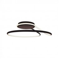Plafoniera LED Designer 54W 530mm dimabila finisaj negru lumina neutra IP20