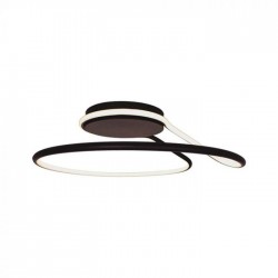 Plafoniera LED Designer 54W 530mm dimabila finisaj negru lumina neutra IP20