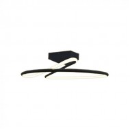 Plafoniera LED Designer 20W 250mm lumina neutra si finisaj negru elegant IP20