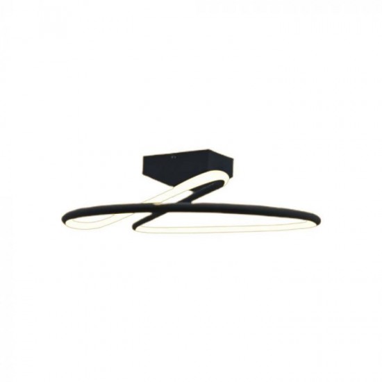 Plafoniera LED Designer 20W 250mm lumina neutra si finisaj negru elegant IP20