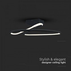 Plafoniera LED Designer 20W 250mm lumina neutra si finisaj negru elegant IP20