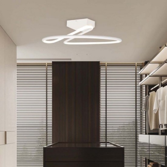 Plafoniera LED Designer 20W 250mm lumina neutra si finisaj alb elegant IP20