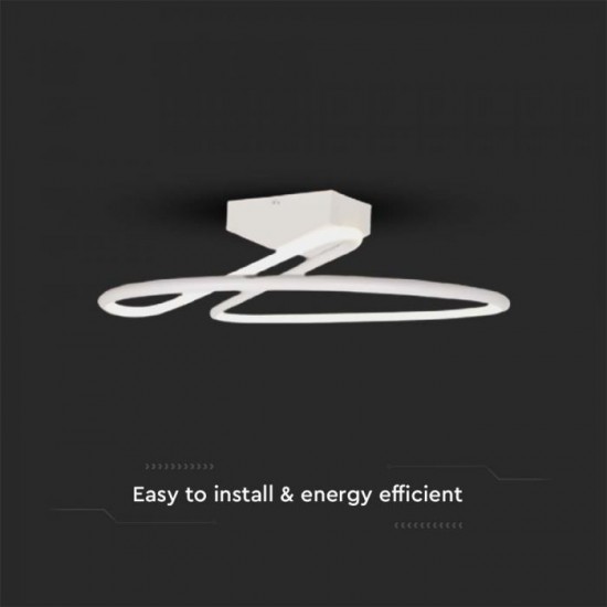 Plafoniera LED Designer 20W 250mm lumina neutra si finisaj alb elegant IP20