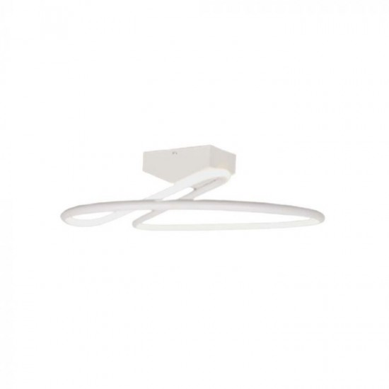 Plafoniera LED Designer 43W dimabila 520mm lumina neutra si finisaj alb elegant IP20