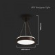Suspensie LED Designer 12W 240mm lumina neutra si finisaj negru IP20