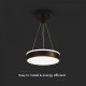 Suspensie LED Designer 12W 240mm lumina neutra si finisaj negru IP20