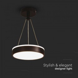 Suspensie LED Designer 12W 240mm lumina neutra si finisaj negru IP20