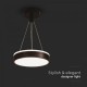 Suspensie LED Designer 12W 240mm lumina neutra si finisaj negru IP20