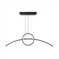 Suspensie LED Designer 30W 890mm corp negru lumina neutra IP20
