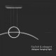 Suspensie LED Designer 30W 890mm corp negru lumina neutra IP20