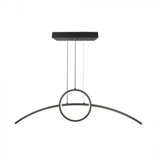Suspensie LED Designer 30W 890mm corp negru lumina neutra IP20