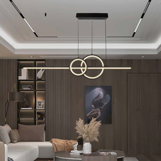 Suspensie LED Designer 15W 915mm corp negru lumina neutra IP20
