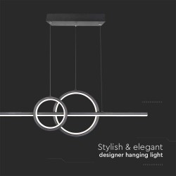 Suspensie LED Designer 15W 915mm corp negru lumina neutra IP20