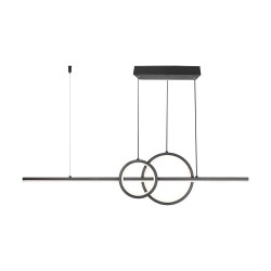 Suspensie LED Designer 15W 915mm corp negru lumina neutra IP20