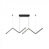 Suspensie LED Designer 12W 1000mm corp negru lumina neutra IP20