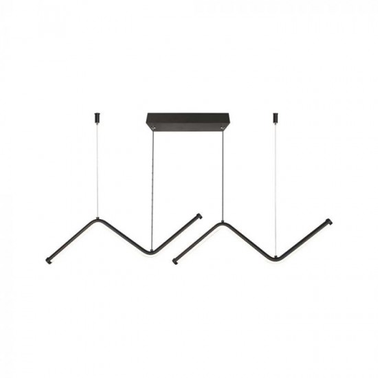 Suspensie LED Designer 12W 1000mm corp negru lumina neutra IP20