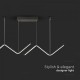 Suspensie LED Designer 12W 1000mm corp negru lumina neutra IP20
