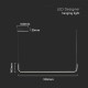 Suspensie LED Designer 12W 905mm corp negru lumina neutra IP20
