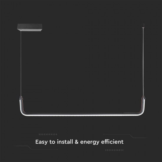 Suspensie LED Designer 12W 905mm corp negru lumina neutra IP20
