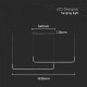 Suspensie LED Designer 24W 1525mm corp negru lumina neutra IP20