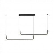 Suspensie LED Designer 24W 1525mm corp negru lumina neutra IP20