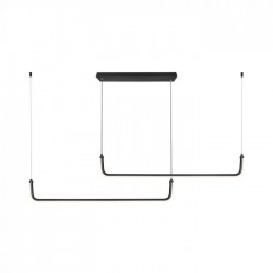 Suspensie LED Designer 24W 1525mm corp negru lumina neutra IP20