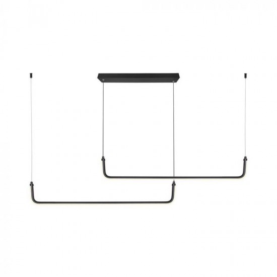 Suspensie LED Designer 24W 1525mm corp negru lumina neutra IP20