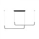 Suspensie LED Designer 24W 1525mm corp negru lumina neutra IP20