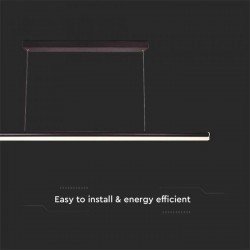 Suspensie LED Designer 23W 1200mm lumina naturala si finisaj negru IP20
