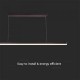 Suspensie LED Designer 23W 1200mm lumina naturala si finisaj negru IP20