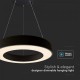 Suspensie LED Designer 50W dimabila 600mm corp negru lumina neutra IP20
