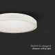 Plafoniera LED Designer 18W rotunda 350mm corp alb lumina neutra IP20