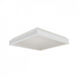 Plafoniera LED Designer 18W patrata 350mm corp alb lumina neutra IP20