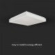 Plafoniera LED Designer 18W patrata 350mm corp alb lumina neutra IP20