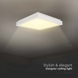 Plafoniera LED Designer 18W patrata 350mm corp alb lumina neutra IP20