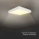 Plafoniera LED Designer 18W patrata 350mm corp alb lumina neutra IP20
