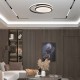 Plafoniera LED Designer 24W dubla rotunda finisaj alb negru lumina neutra IP20