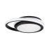 Plafoniera LED Designer 24W dubla rotunda finisaj alb negru lumina neutra IP20