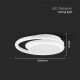 Plafoniera LED Designer 24W dubla rotunda finisaj alb lumina neutra IP20