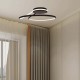 Plafoniera LED Designer 54W 530mm dimabila finisaj negru lumina neutra IP20