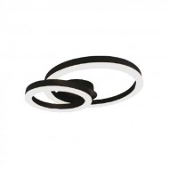 Plafoniera LED Designer 20W 450mm lumina calda si finisaj negru elegant IP20