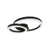Plafoniera LED Designer 20W 450mm lumina calda si finisaj negru elegant IP20
