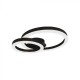 Plafoniera LED Designer 20W 450mm lumina calda si finisaj negru elegant IP20
