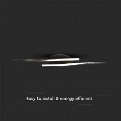 Plafoniera LED Designer 12W 945mm lumina calda si finisaj negru IP20
