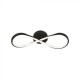 Plafoniera LED Designer Infinity 24W corp negru lumina calda IP20