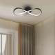 Plafoniera LED Designer Infinity 24W corp negru lumina calda IP20