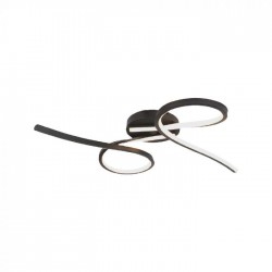 Plafoniera LED Designer Abstract 24W corp negru lumina calda IP20